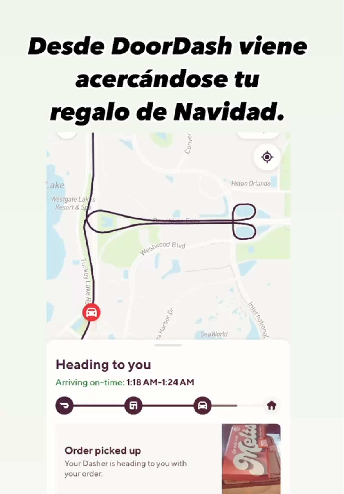 Espérenlo casi les llega 😂😂 #funnyvideos #funny #funnymemes #comédia #viral #fyp  #memes #sigueme #fyp #fypシ゚viral #fyppppppppppppppppppppppp #doordashdriver #doordashdelivery #fooddeliverygonewrong #maps #mapgotcrazy #wrongmap #orlando #orlandoflorida #paratii 