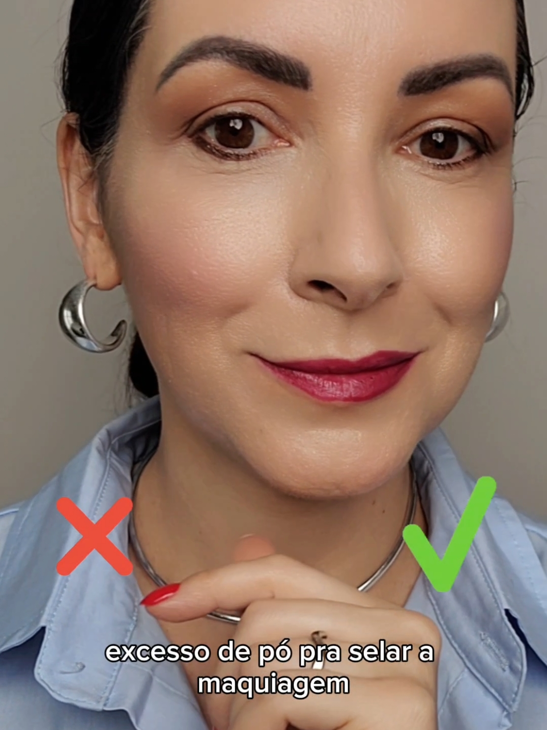 Dicas de maquiagem para pele madura, já salva pra não esquecer!  Por Melissa #maquiagem #automaquiagem #dicasetruques #beleza #tutorial #tutorialmakeup #pelemadura 