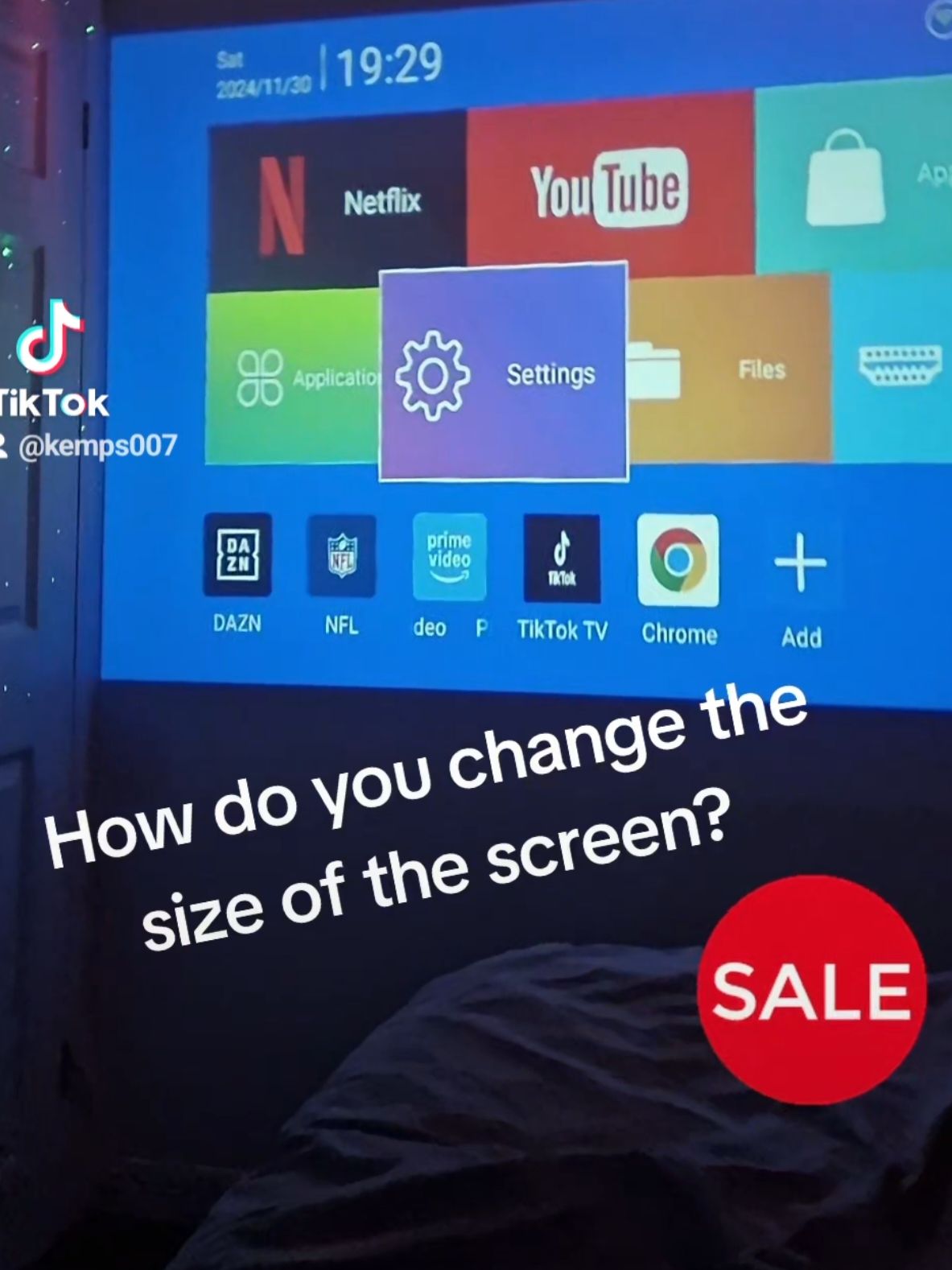 How to change / adjust your screen size on the WiFi Magcubic Projector #projector #magcubic #sky #playstation #ps5 #xbox #hdmi #review #magcubic #flashsale #blackfriday #firestick #livetv #tiktokmademebuyit #viral #fyp #skysports 