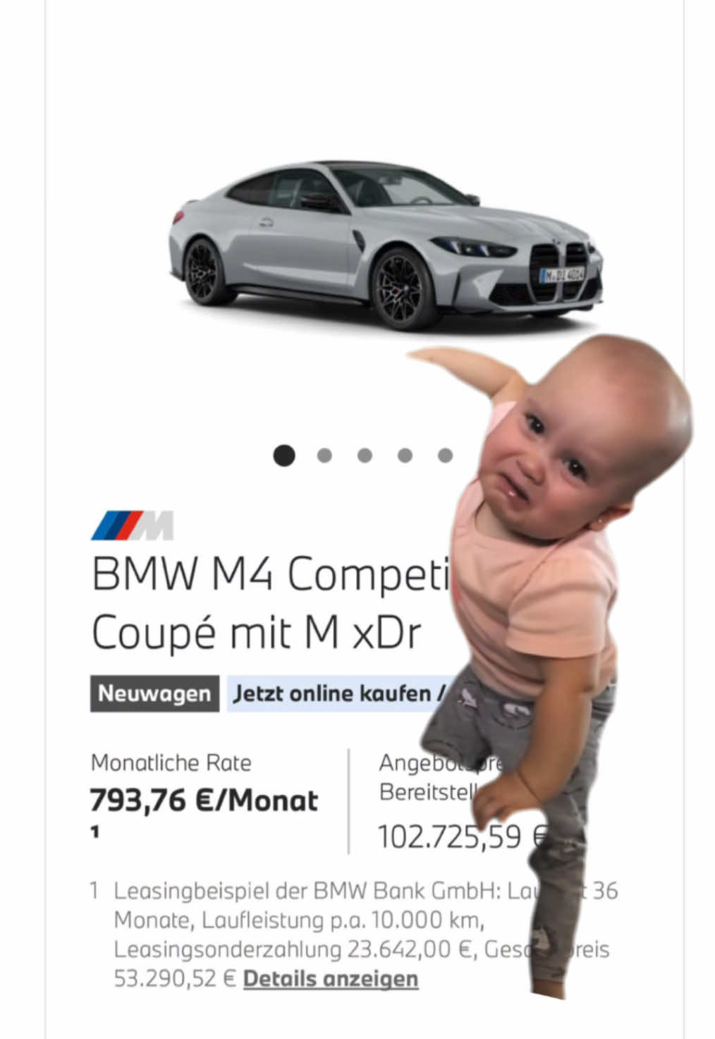 BMW M4 Competition #bmwm4 #cryingbaby #babytiktok #memestiktok #CapCut 