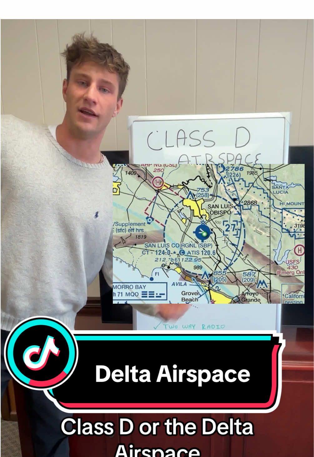 Airspace confusing you?  Here I break down the Delta airspace.  Class D is most often from the surface up to 2,500 feet AGL. VFR flight in Delta l requires pilots to maintain at least 3 statute miles of visibility, with cloud clearances of 1,000 feet above, 500 feet below, and 2,000 feet horizontally. Pilots must have a working two-way radio for communication with air traffic control. #aviation #pilot #cessna #airbus #cessna172 #cessna152 #piperarcher #studentpilot #plane #pilottok #planespotting #boeing #Runway #traffic #flying #airspace #delta 