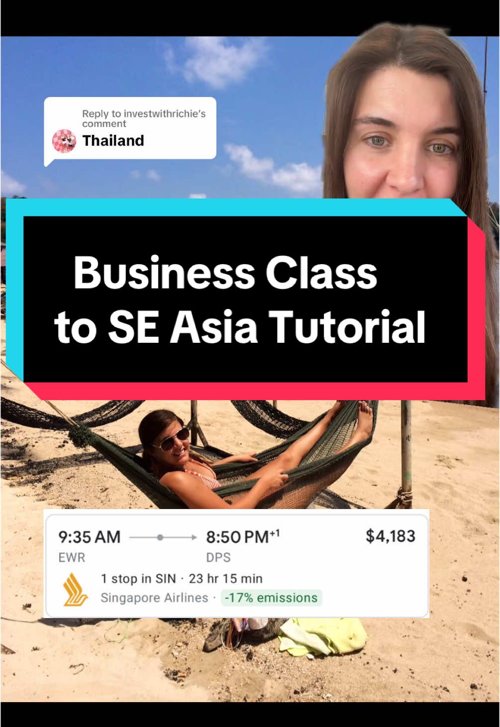 Replying to @investwithrichie business class to SE Asia tutorial using your points! On one of the nicest airlines too! #seasia #traveltips #travelhacks #asiatravel #southeastasia #businessclasstravel #businessclass #greenscreen 