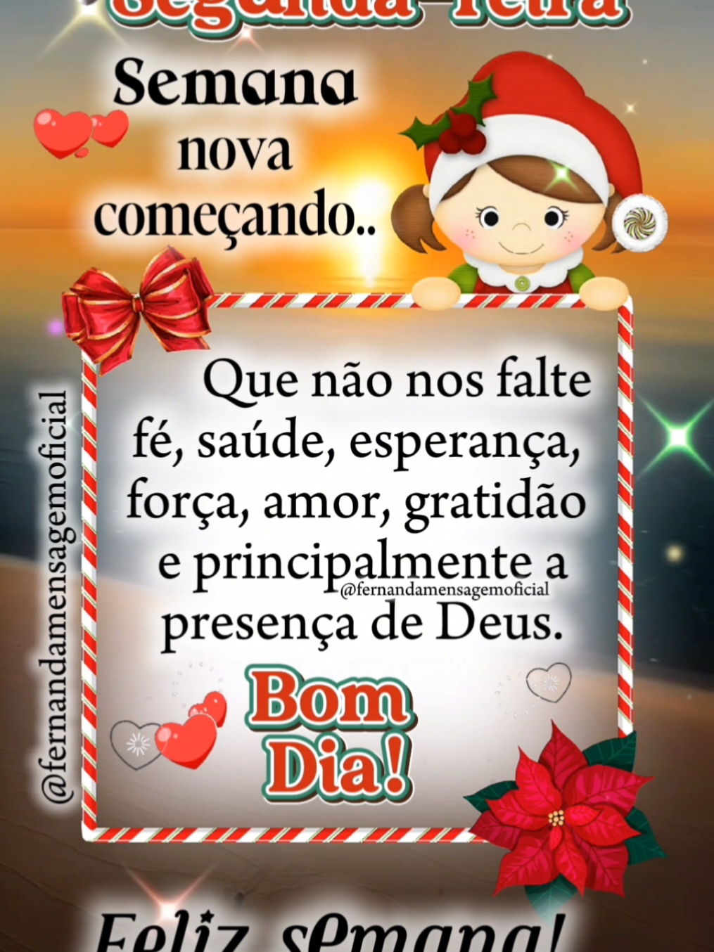 Bom dia, feliz semana!🌹☀️🙌 . . . . #bomdia #mensagemdasemana #segundafeira #mensagembomdia #amor #bomdiacomdeus #tik_tok 