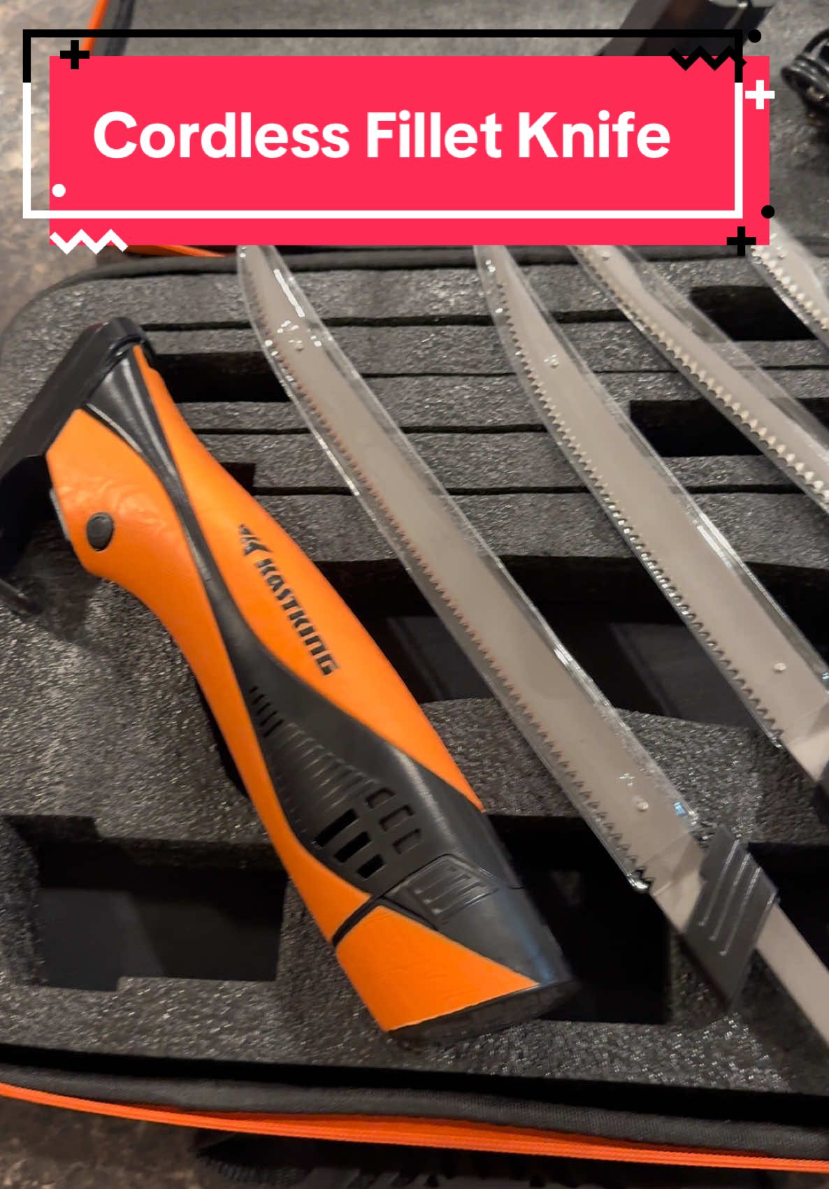 Cordless, Electric Fillet Knife is a must have for that fisherman in your life! #tiktokshopholidayhaul #newyearnewaura #kastking #fishing #filletknife #knife #fish #fisherman 