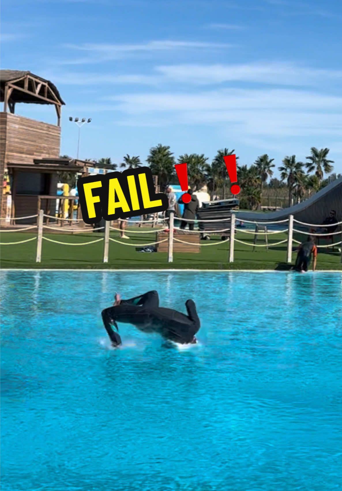 thanks @Seavenger for protecting my back 😘 #extremesport #adrenaline #sport #waterpark #fail #failure #failvideo #bellyflop #flop #waterjump #slipandslide 