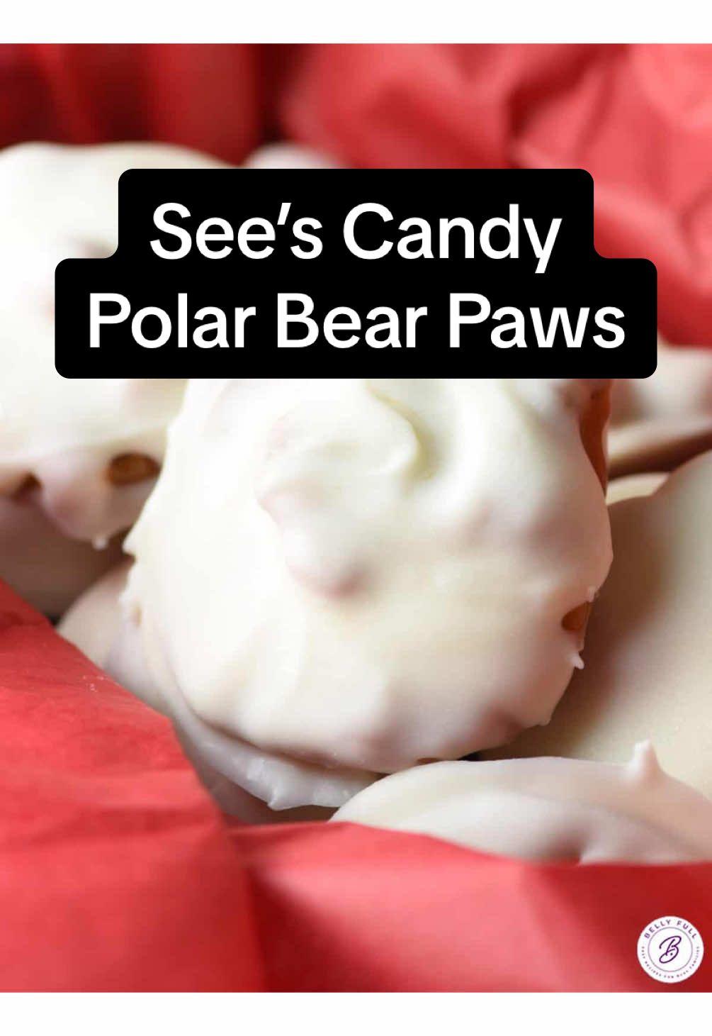 See’s Candy Polar Bear Paws are a must at holiday time! Don't like white chocolate? Swap it out for dark chocolate candy melts and call them Grizzly Bear Paws. #seescandy #homemadecandy #HolidayTreats 