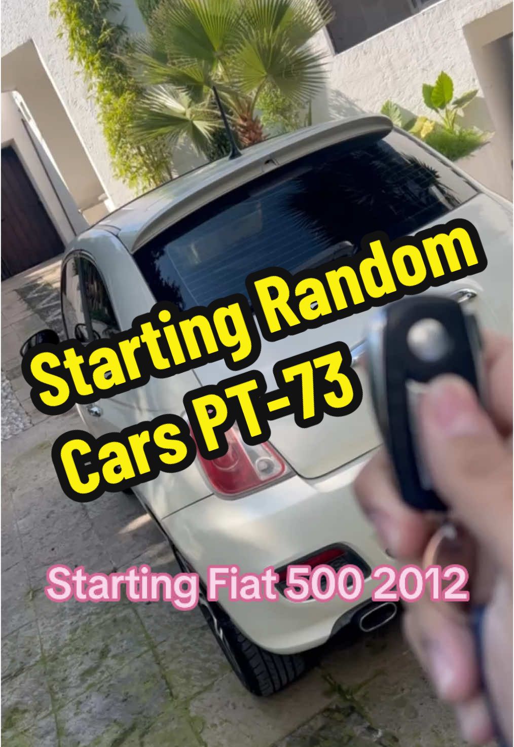 Starting Fiat 500 2012 #fiat #fiatpanda #500 #jeep #italy #minicooper #mini #cars #autos #coches #startup #fiatuno #italiancars 