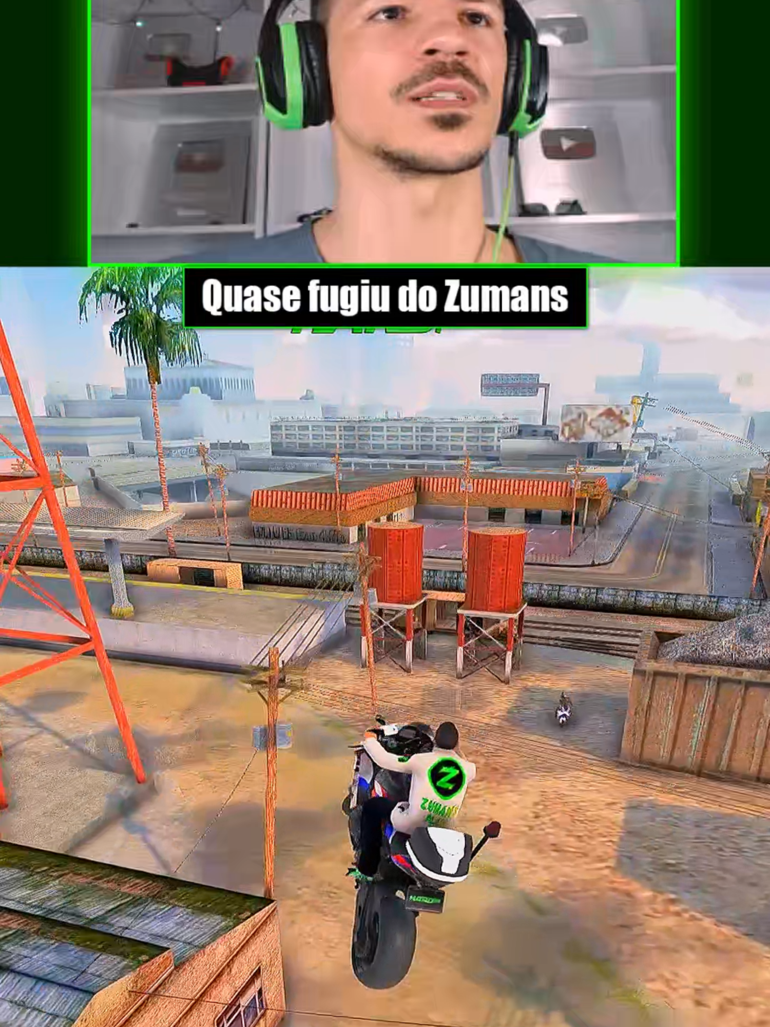 Quase fugiu do zumans na fuga no gta #forupage #gta #game #fyp