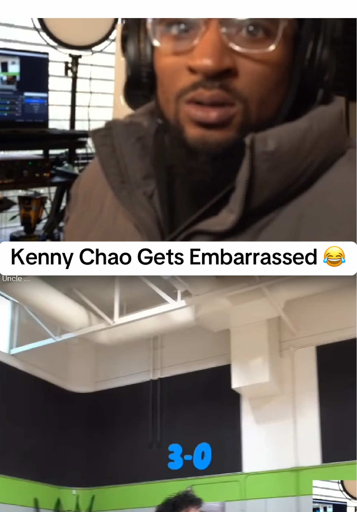 This is EMBRASSING KENNY😅 #bball #basketball #fyp #reaction #kennychao #reactions #ballislife #funny 