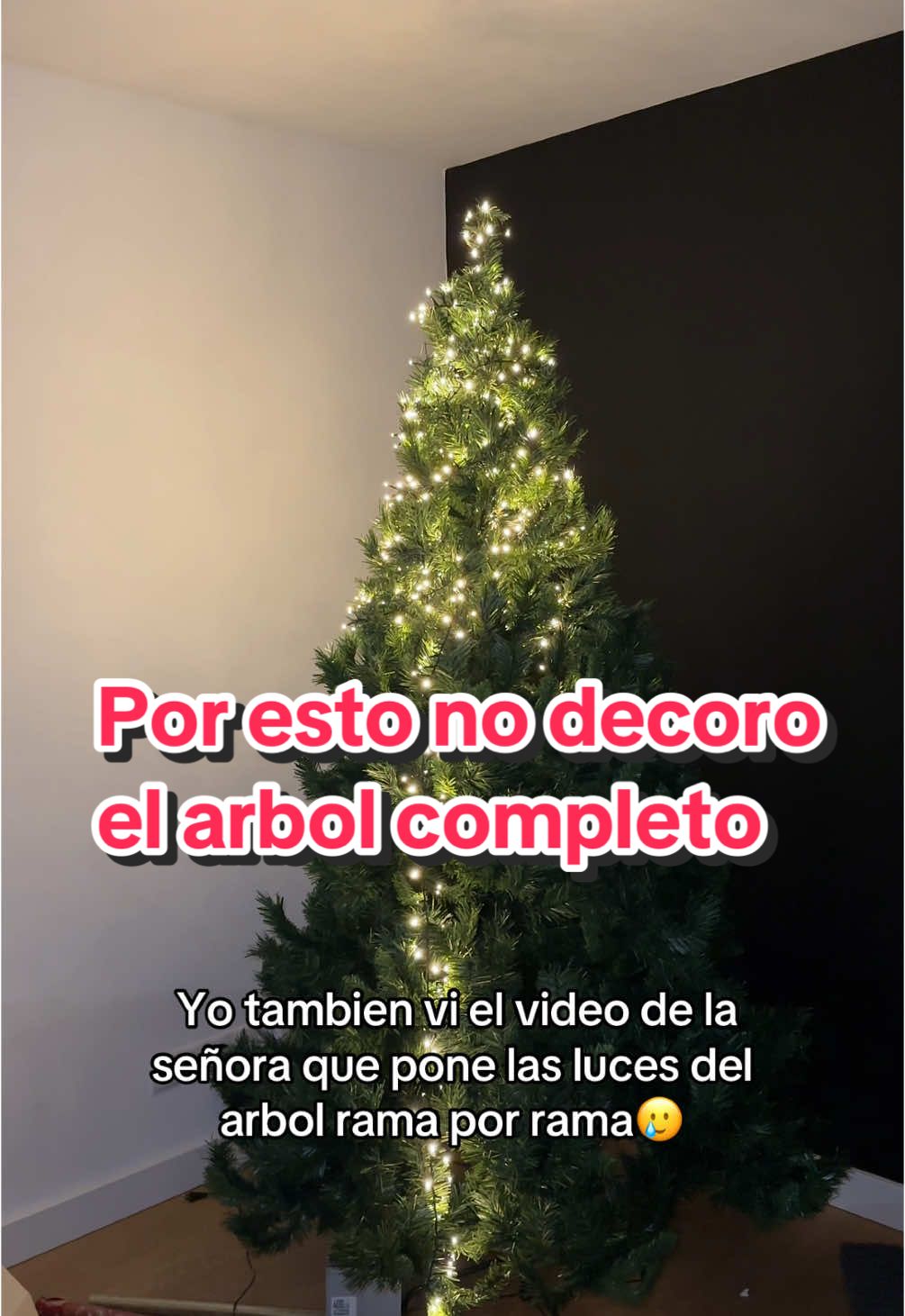 Tips para decorar tu arbol de navidad🥲cuantos metros mas de luces creen que necesite?