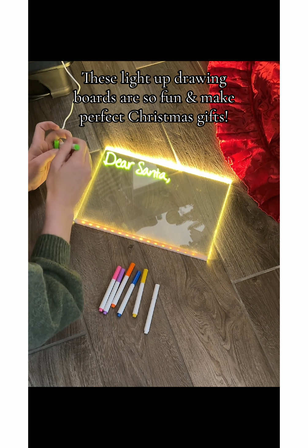 I just love these LED acrylic message boards! They can be used for so much!!!! #drawingboard #art #drawing #lightupboard #giftideas #christmasgiftideas #christmasgift #tiktokshop #holidayhaul 