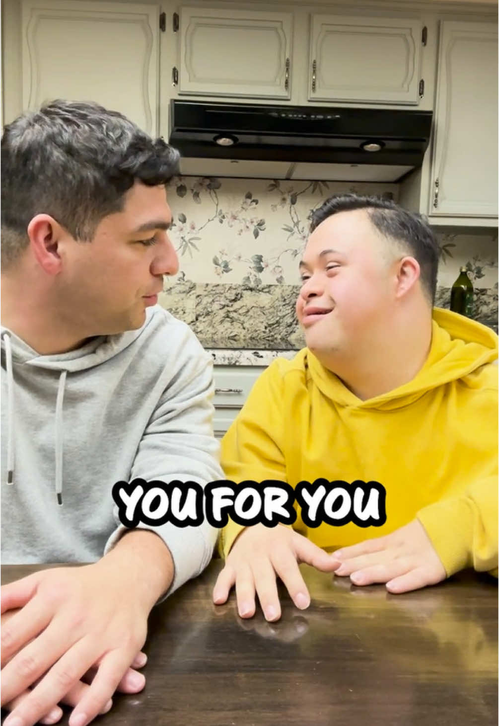 We are for sure judging 😂 #downsyndrome #family #brotherlove #wholesome 