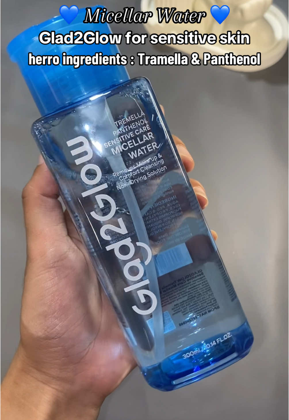 G2G tiap bulan keluarin produk baru woi 😍💙💙💙 #micellarwater #glad2glow #g2g #skincareroutine #MegaGuncang1212 #fyp 