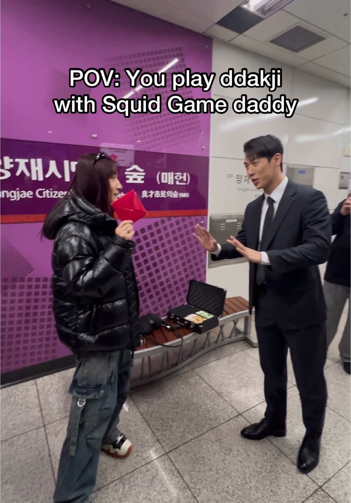 POV: You play ddakji with Squid Game daddy 🦑 Let’s be real I’m only here for the hubbies 🤭 @Netflix @Squid Game Netflix #SquidGameSeoul #SquidGame2 