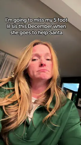 Well at least she will be home for Christmas 🤷‍♀️ #santa #christmas #sister #funny 