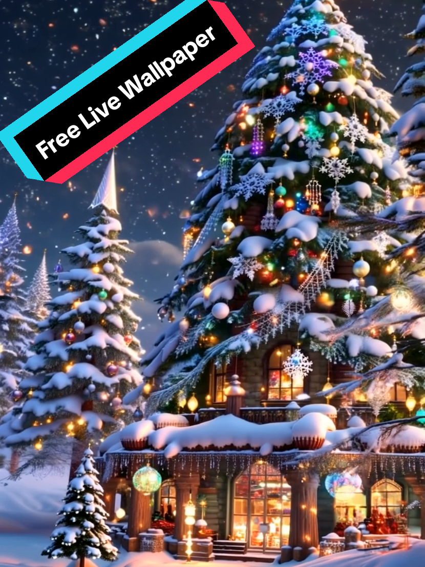 Live Free Christmas wallpaper for 2024.
 Please follow for more free wallpapers, art, and videos.
 
 #christmas #livewallpaper #tiktok #foryoupage #snow #holiday #angelmichael #angelmichaelart #trending #4klivewallpaper #christmastree #christmasstar #santascoming 
