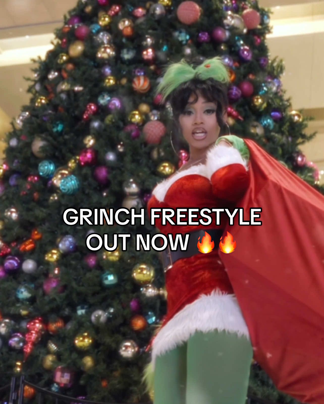 Replying to @M_A_Z_E Thank you!! Music video out now💚🔥🔥 #fyp #newmusicvideo #christmasmusic #grinchmas #grinch 