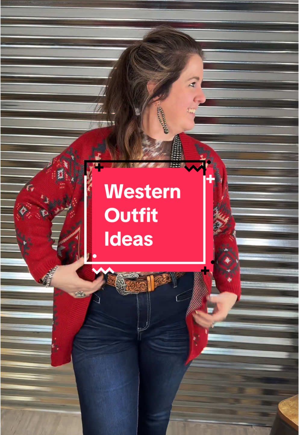 Who says midsize or plus-size cowgirls can’t rock western fashion? 🤠✨ Dressing like a western girlie is all about confidence and finding the pieces that make you feel amazing. Whether you’re throwing on a pair of flattering bootcut jeans, a flowy top, or layering with a statement jacket, the western look is for EVERY body. 🤍 Western style isn’t one-size-fits-all—it’s about embracing your curves, loving your body, and showing off your unique flair. From bold prints to timeless denim, the options are endless. So go ahead, strut into the barn, the rodeo, or the town like the cowgirl queen you are. 👑 Midsize and plus-size babes, don’t hold back—own your style and let your confidence shine. You’re not just dressing up, you’re dressing for YOU! ✨ #westernfashion #westernoutfitinspo #OOTD  #westernwear #shopsmall #giftideas #westerngift #westernlifestyle #boutique  #ChristmasIdeas #GiftIdea #tiktokshopholidayhaul 