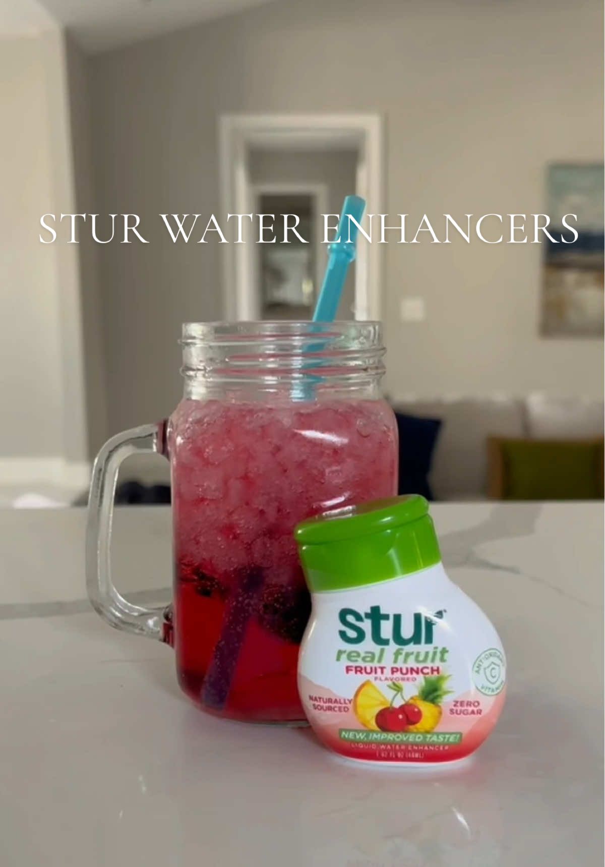 The boost my water intake needed! Perfect for kiddos that dont like water! Stay tuned for how to make these🍒🫐🍓 #stur #waterenhancers #mocktails #fruity  #drinks 