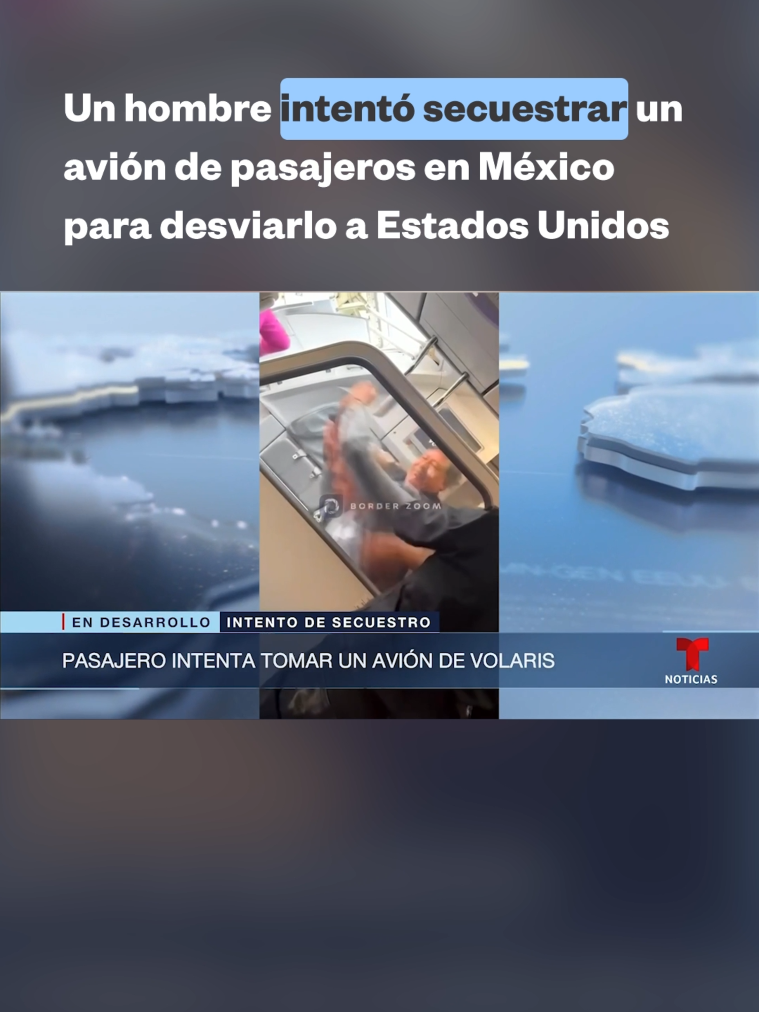 ✈️ Los pasajeros de un vuelo de #Volaris que viajaba de #Guanajuato a #Tijuana vivieron momentos de pánico cuando un hombre que aparentaba estar fuera de control intentó #secuestrar la aeronave para desviarla hacia Estados Unidos. De acuerdo a la aerolínea, la tripulación actuó conforme al protocolo y el avión aterrizó de emergencia en el Aeropuerto Internacional de Guadalajara. 