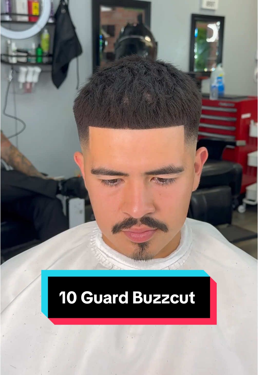 10 Guard Mid Fade 😍✂️ #tutorial #iebarber #midfade #inlandempire #buzzcut #trending #viral #fyp