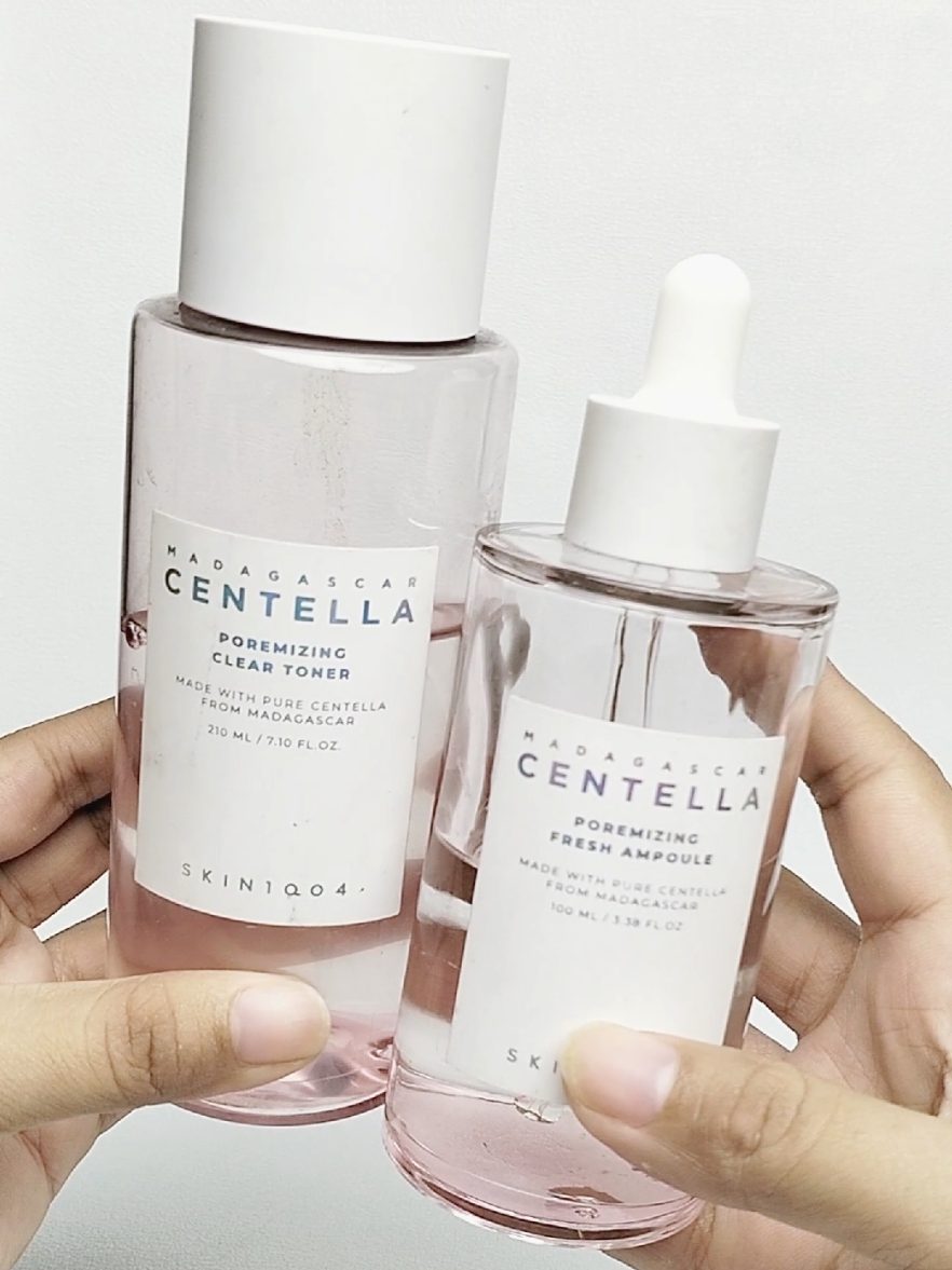 SKIN1004 Madagascar centella poremizing toner & ampoule  #racuntiktok #racunshopee #racunshopeecheck #racunintiktok #spillracunshopee #spillracuntiktok #spillskincare #skincare #skincareroutine #skin1004 #skin1004indonesia #ampoule #toner 