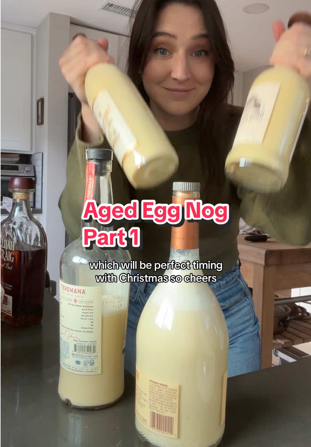 #altonbrown Aged Egg Nog, see you on December 22nd! 🥚🎄 #cocktailrecipes #eggnog #agedeggnog 