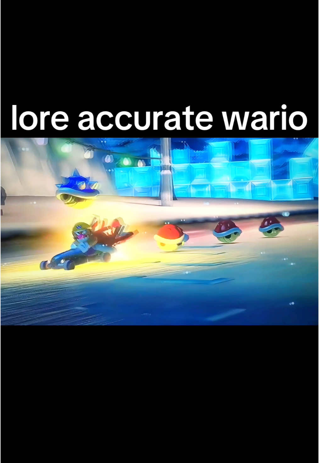 CAN WARIO DO IT???                                                    Credit: “Gatman55” - Reddit #mario #mariokart #mariokart8deluxe #mk8dx #mk8 #nintendo #wario