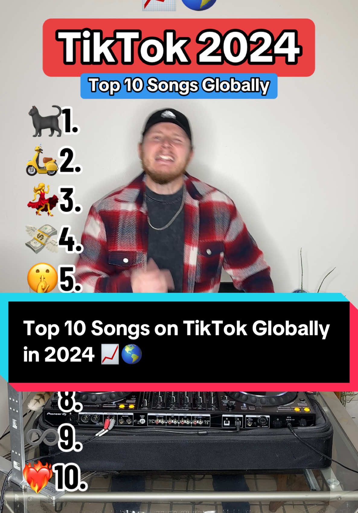 The Top 10 Most Popular Songs on TikTok Globally in 2024 (According to TikTok Global) 📈🌎 Do you remember all of these 2024 trending TikTok songs? 🎶🔥 What’s your favorite TikTok song from 2024? 🏆🤔