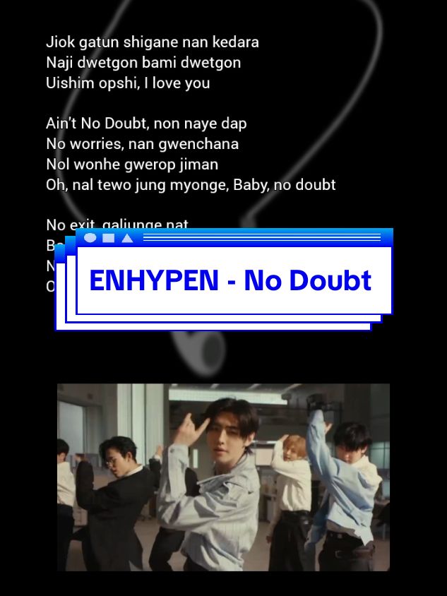 ENHYPEN - No Doubt, Lyrics #easylyrics #nodoubt #enhypen #engene 