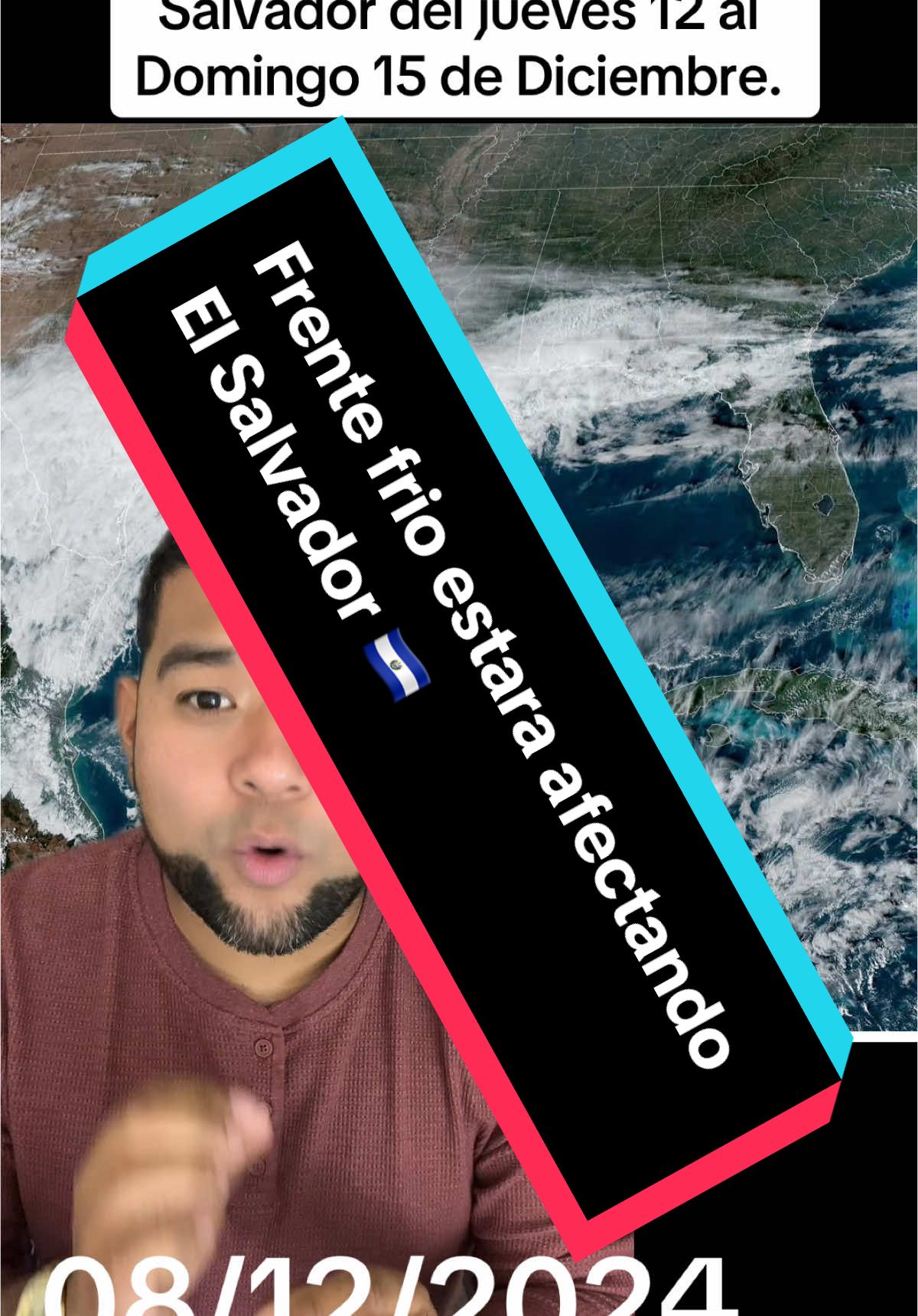 #greenscreen Nuevo frente frio estara afectando el territorio salvadoreño esta semana a partir del dia Jueves 12 hasta el dia domingo 15 de Diciembre. #parati #noticias #noticiastiktok #elsalvador 