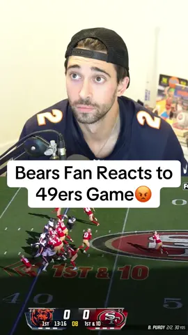 Chicago Bears vs San Francisco 49ers Reaction. #nfl #chicagobears #nflfootball #rage #49ers #reaction #football #foryou #bears #nfltiktok 