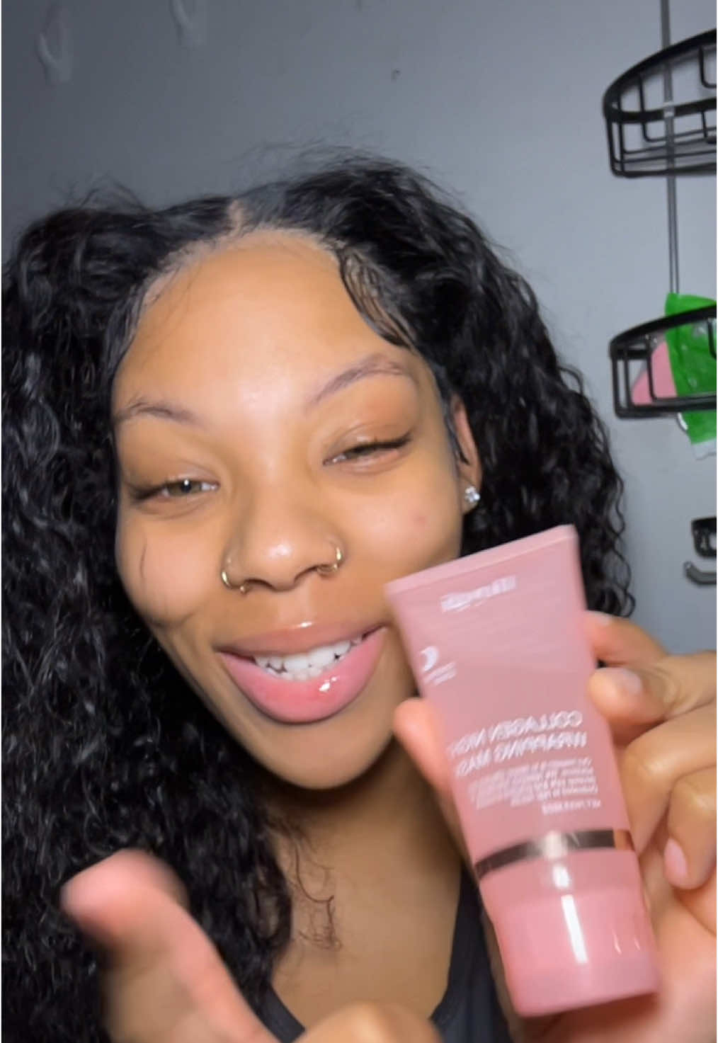 Skin care can not wait sometimes! 🥹🩷 #collagenmask #collagen #collagenskincare #CapCut 