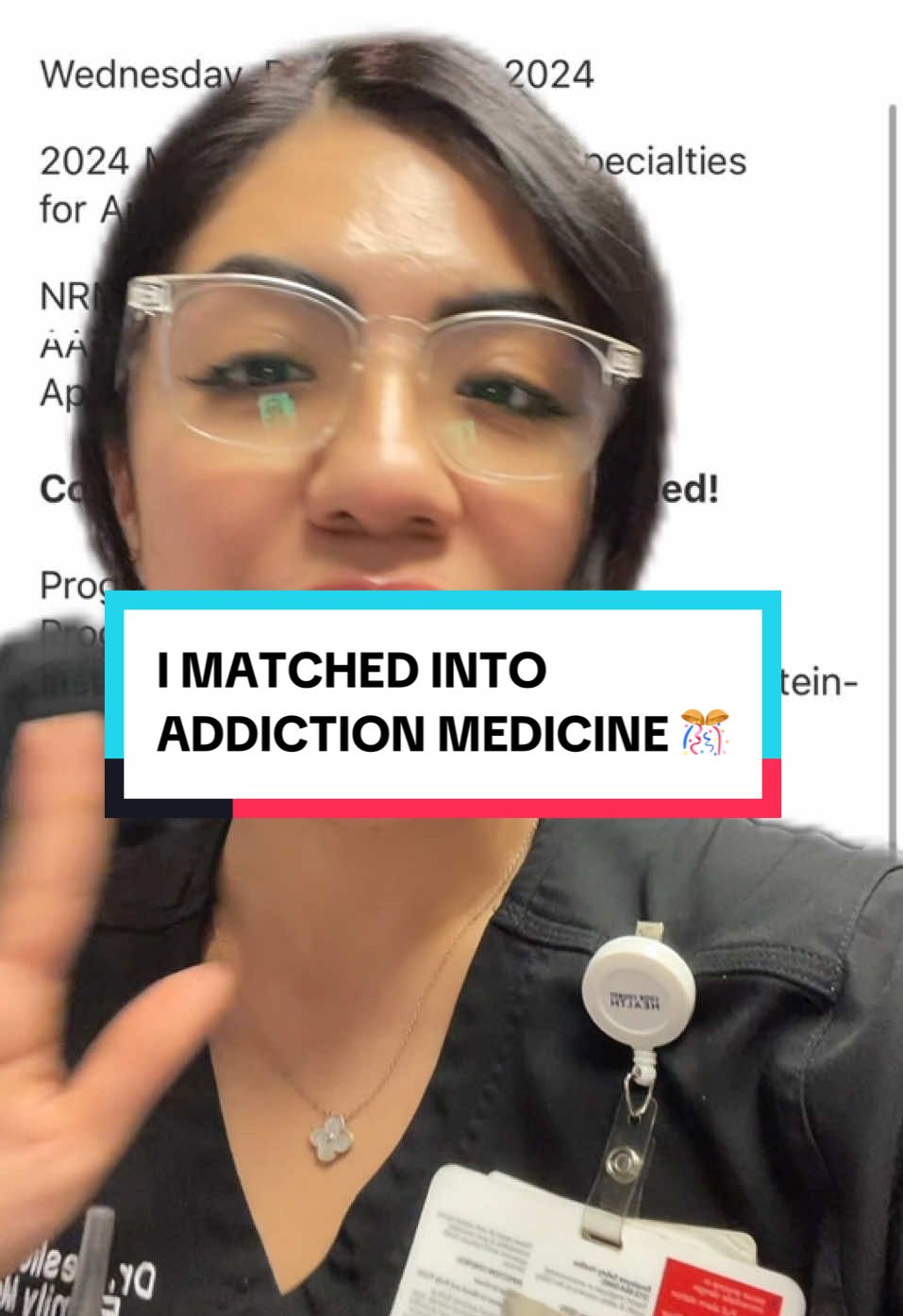 I’VE MATCHED! Im so excited to start this part if my life. #newyork #chicago #addictionrecovery #addictionmedicine #addictionawareness #MentalHealth #addictiontiktok