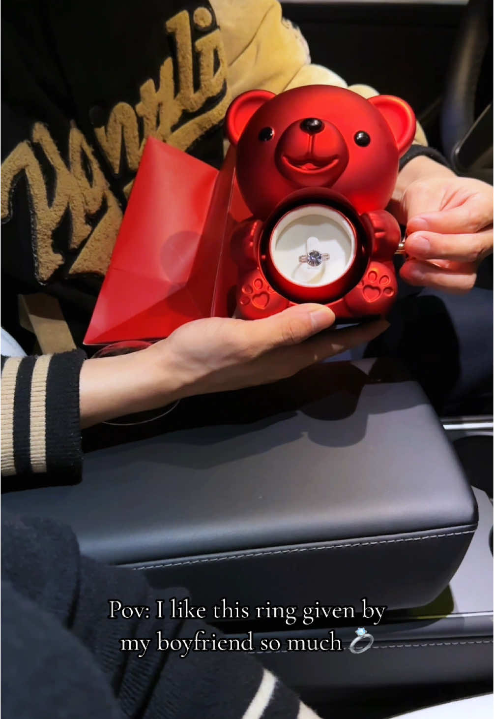 Rose Bear 💍 is being sold in the small yellow car in the lower left corner.#ring #rose#bear#iloveyou #giftideas #men #boyfriend #lvu #tiktokshop #tiktokshopcybermonday #gift 