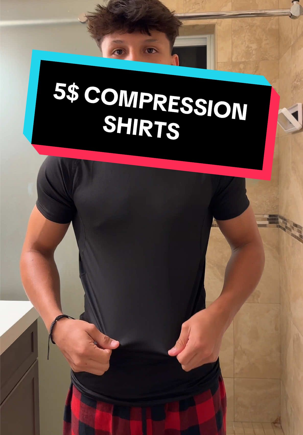 On a serious note these shouldn’t be this nice for so cheap😭😭#tiktokmademebuyit #tiktokmarketplace #TikTokShop #compression #shirt #gym 