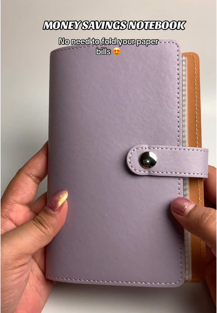 no need fold your paper bills #moneysavingnotebook 