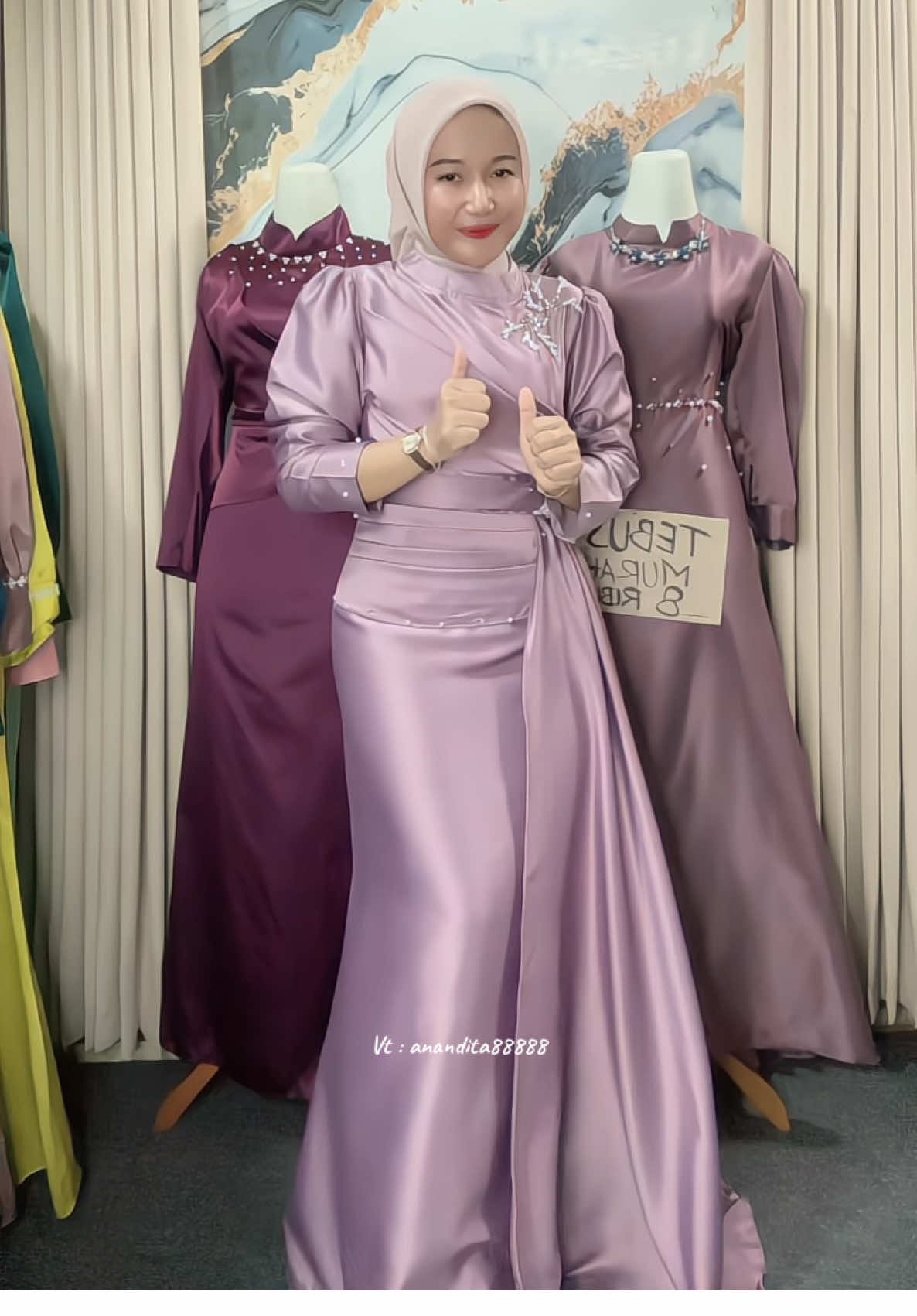 Takut banget loh kehabisan warna” cantik hanifa dress😭🤏🏻 #dress #kondangan #outfitideas #fyp #MegaGuncang1212 