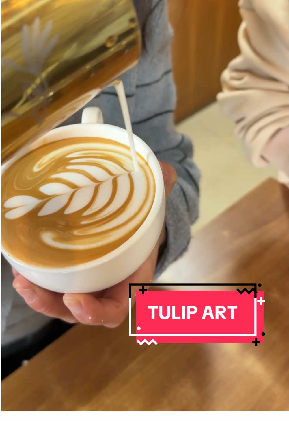 Basic Tulip latte art #theschoolofcoffeebeans #coffeetiktok #fun #baristatraininginnepal #coffeetrainingnepal #latte #nepalicoffee #barista #baristaclass #lattearttutorial #coffeebeans 