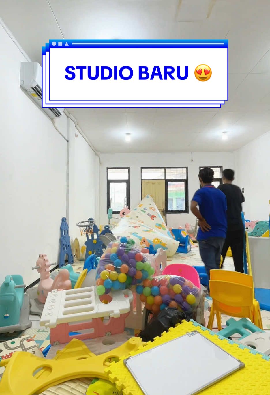 Membalas @ismyafandi_ studio baruuu ✨ #studiobaru #playground #playhouse #fyp #mainananak 