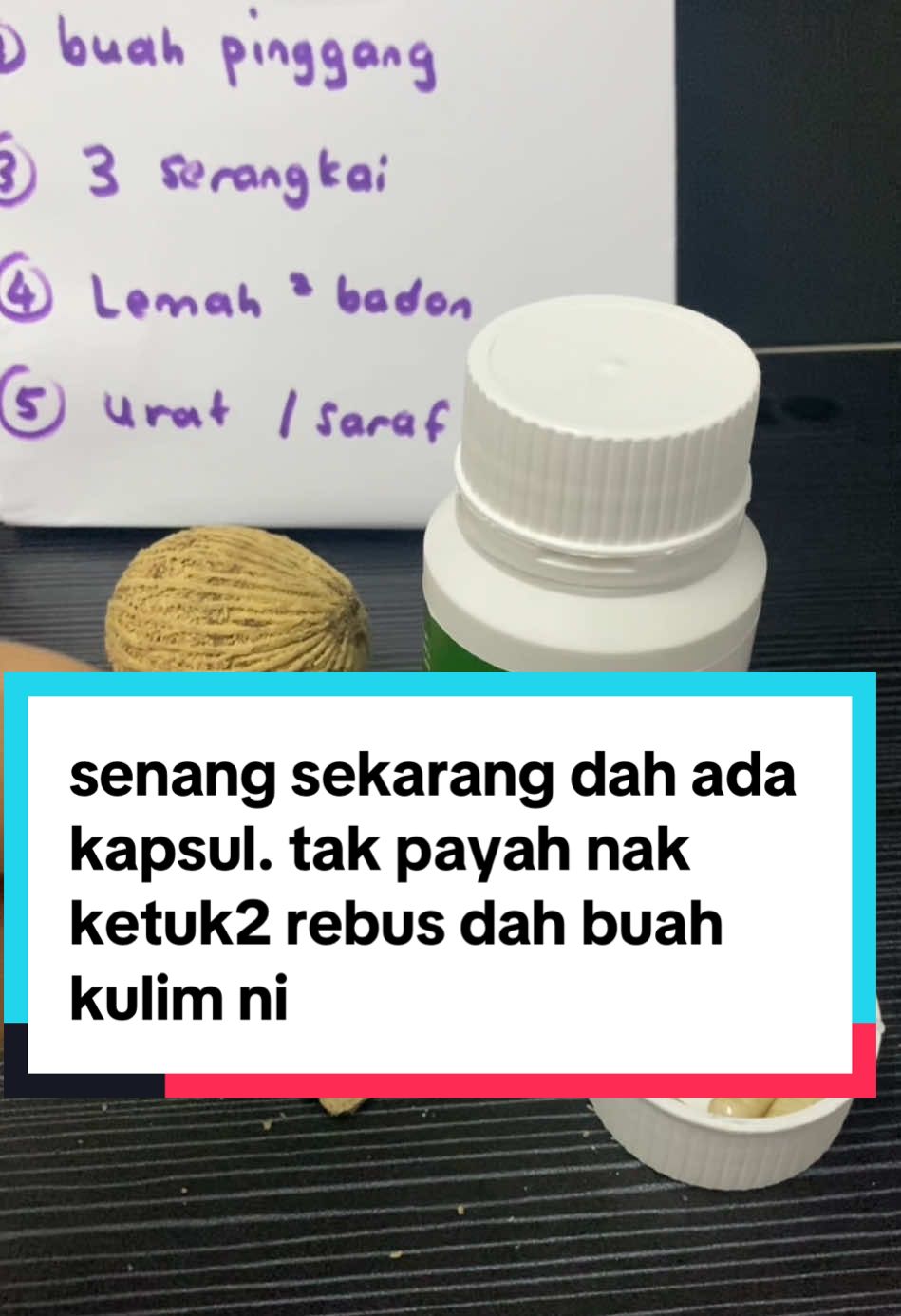 abang kakak ada masalah ni boleh amalkan buah kulim. mudah sekarang dah ada kapsul. tak payah nak ketuk2 rebus dah. bau buah kulim pun kuat tengik. ada kapsul macam ni senang #buahkulim #kapsulbuahkulim 