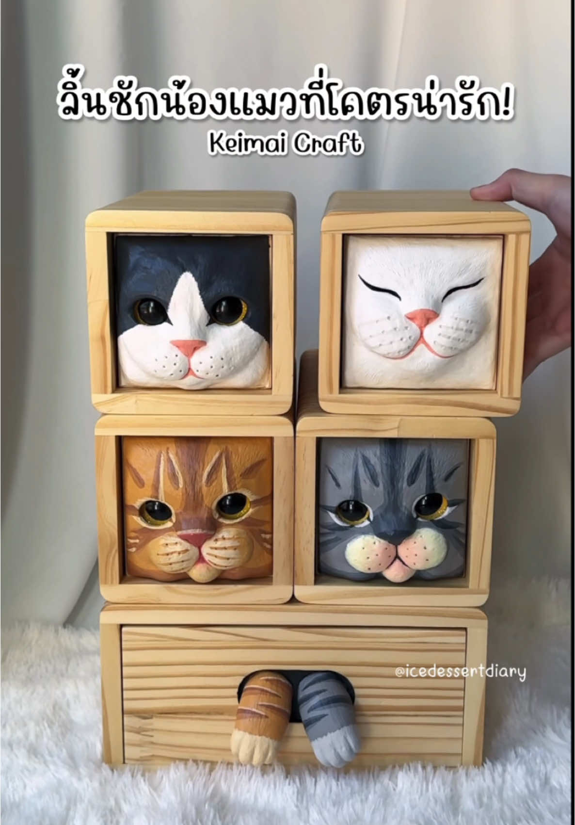 ทาสน้องแมวต้องมี! น่ารักมากกกก 🐱 #keimaicraft #รีวิวของใช้ในบ้าน #ป้ายยาtiktok #ของแต่งบ้าน #งานคราฟท์ #รีวิวของดีบอกต่อ #ที่สุดแห่งปี 