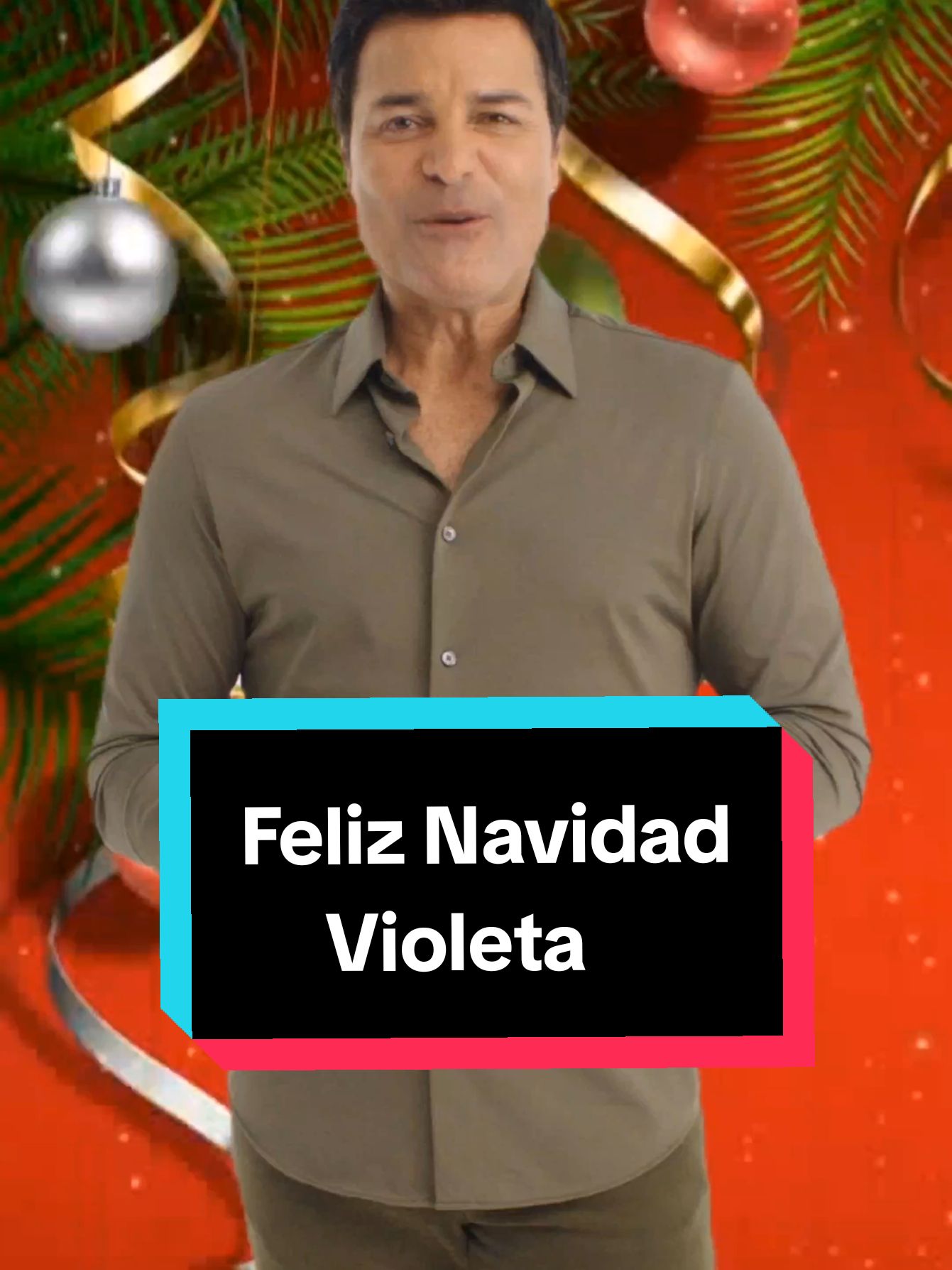 Feliz Navidad Violeta #feliznavidad #saludochayanne #fyp #viral #tendencia #añonuevo #chayanne 