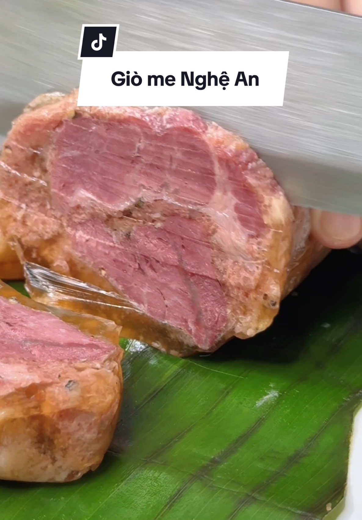 Giò me xứ nghệ đòn 0.5kg, món này đãi khách là hết ý #lemhayanvat #review #mukbang #food #giome #giobe #giomenghean #tet2025 #giocha #dacsannghean 