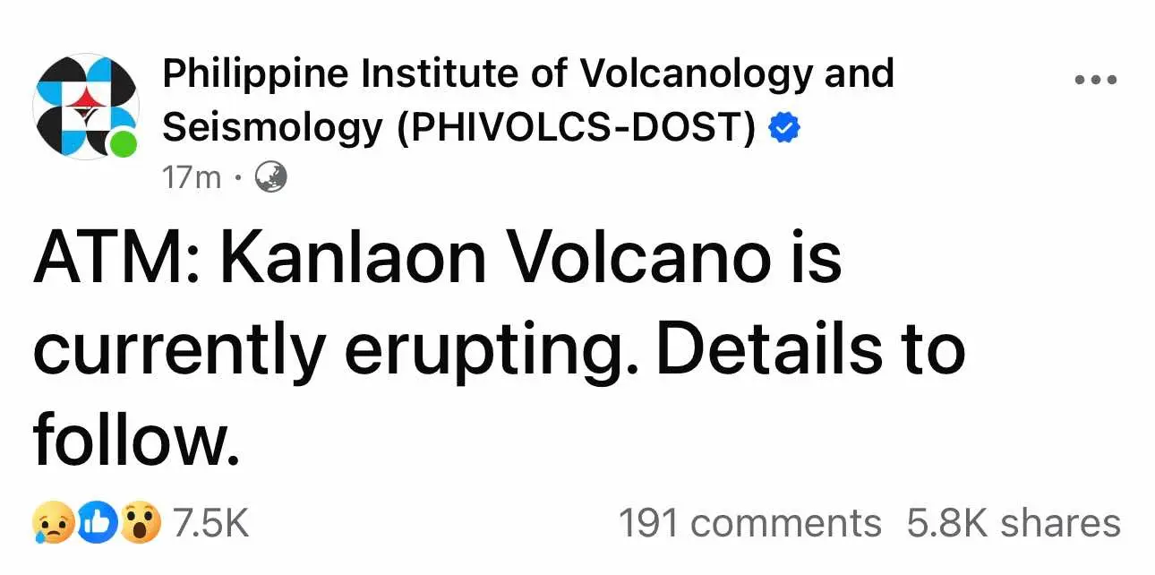 #visayas #philippines #mtkanlaoneruption #mtkanlaonnegros #volcano #erruption #fyp