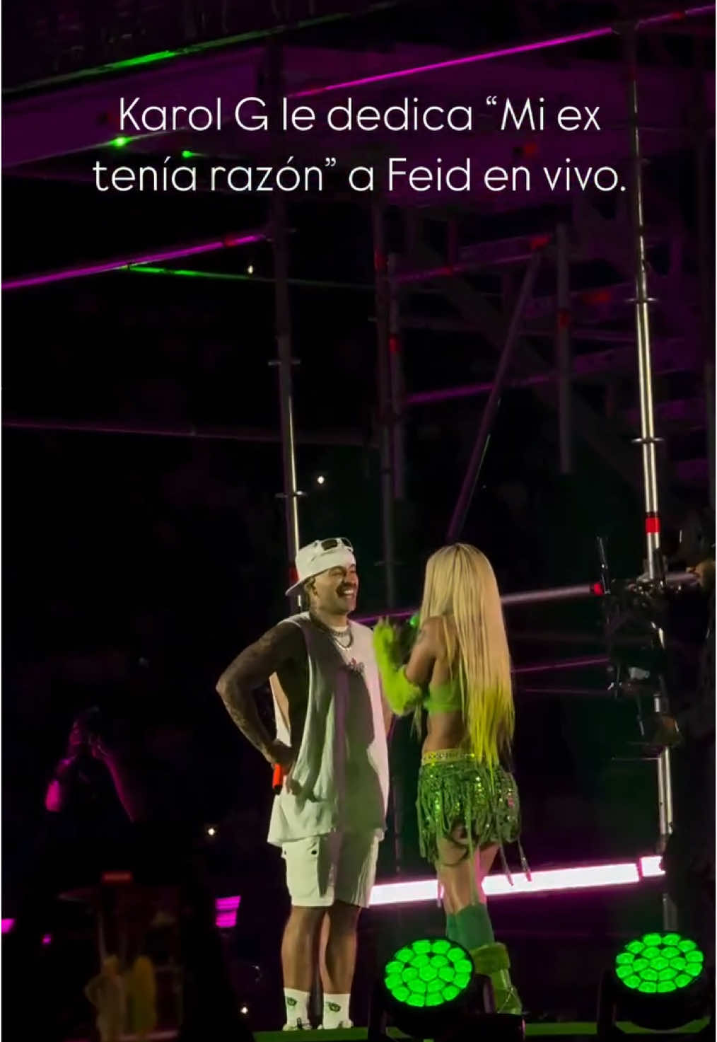 Karol G le dedica “Mi ex tenía razón” a Feid. #Feid #Karolg