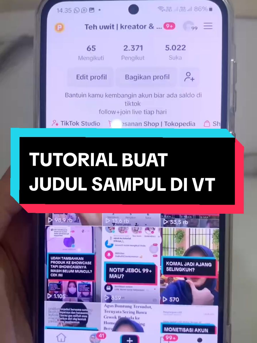 Membalas @anna.nur99 buat sampul/ judul di setiap vt itu cukup penting. Terutama untuk pemula, saat ada orang laim yg mengunjungi profil kamu, mereka akan lebih mudah menemukan apa yg dibutuhkan. saat mereka menemukanmya di akun kamu mereka pasti akan ikuti kamu secara otomatis #pemulatiktok #carabuatkonten #belajartiktok #belajarkontentiktok 