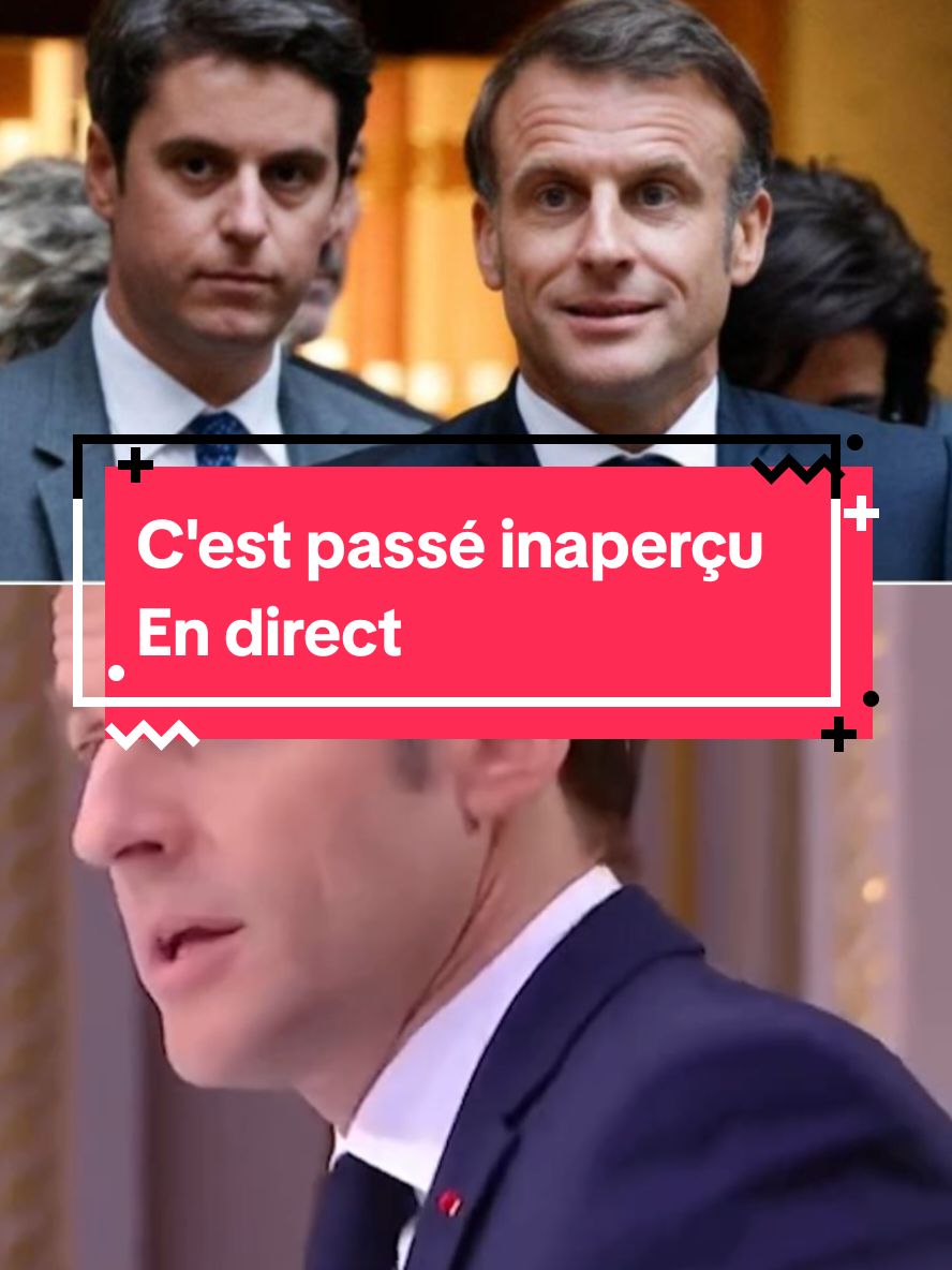 Macron un tour de magie en direct.#macron #montre #endirect #fyp 