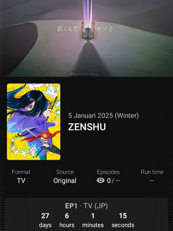 rill cuy udh dikonfirmasi nih 5 Januari rilis👏🏼😎,akankah jadi anime fav Januari nanti? #zenshu #zenshuaanime #newanime #アニメ #ふぃぷ #fyp #animeedit #xyzbca #livechartme #season1 