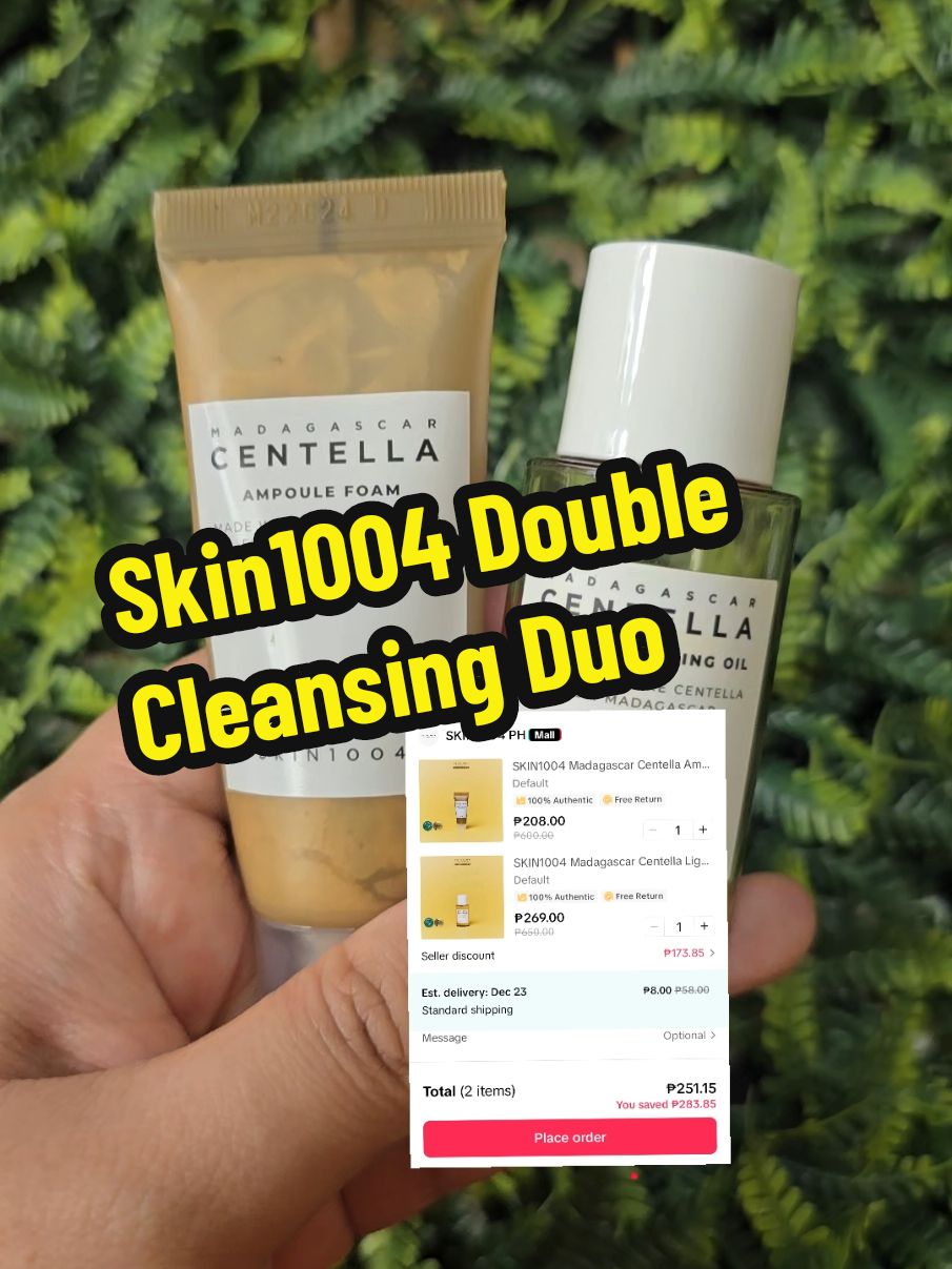 Replying to @gwenbeautyrecos Skin1004 Double Cleansing Foam Small Sizes. #skin1004 #fyppppppppppppppppppppppp #fypage #skincare #doublecleanse #doublecleansing #cleansing #cleansingoil #cleansingfoam #trending #viralvideo #viraltiktok #trendingnow 